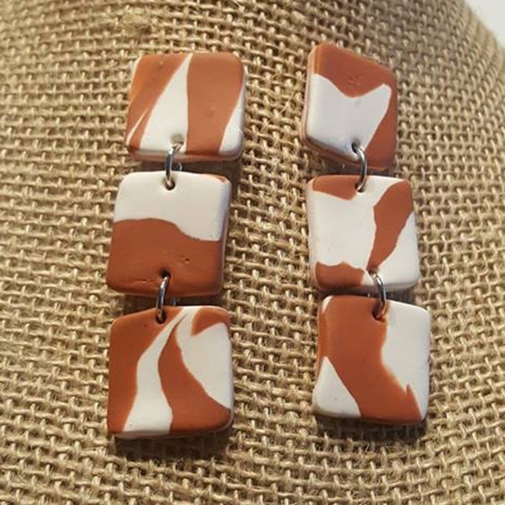 Dangle and Drop Earrings Stylish  clay earrings